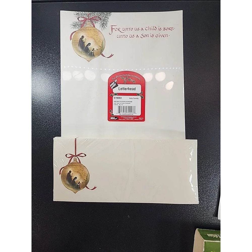 100 Sheets Computer Stationary Christmas Letter Announcments, Junk Journal Paper